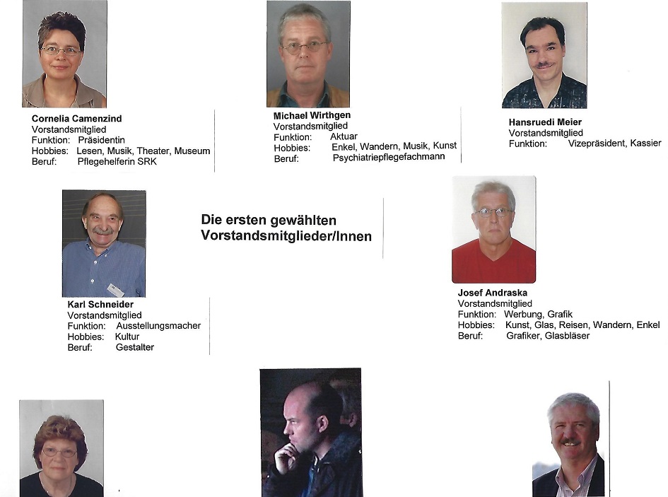 Die ersten gewählten Vorstandsmitglieder