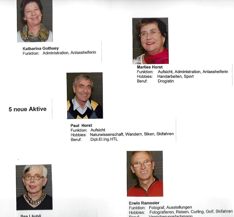 Neue Aktivmitglieder