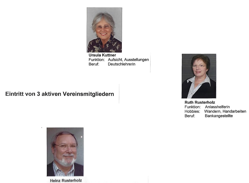 Neue Aktivmitglieder