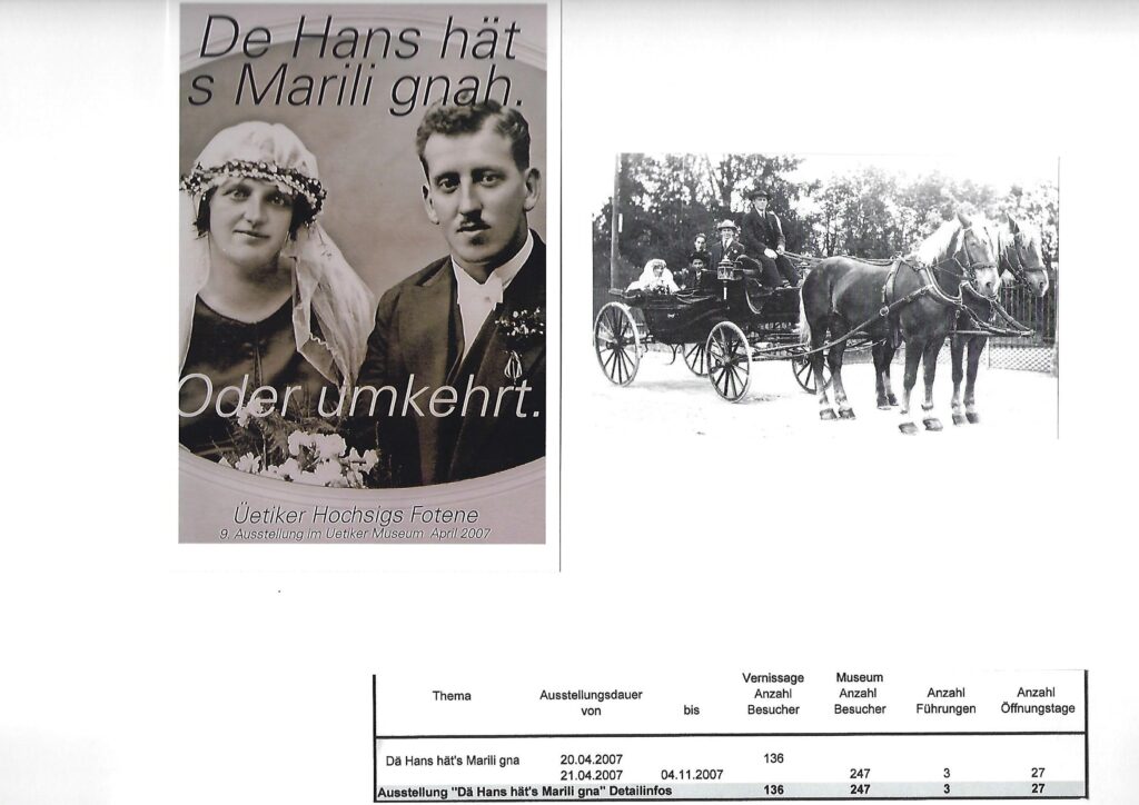 9. Ausstellung "De Hans hät s'Marili gnah"