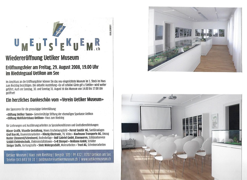 Wiedereröffnung des neuen Museumlokals