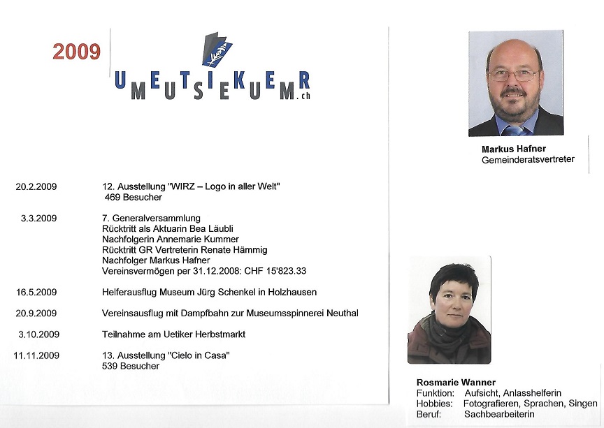 Chronologie Jahr 2009
