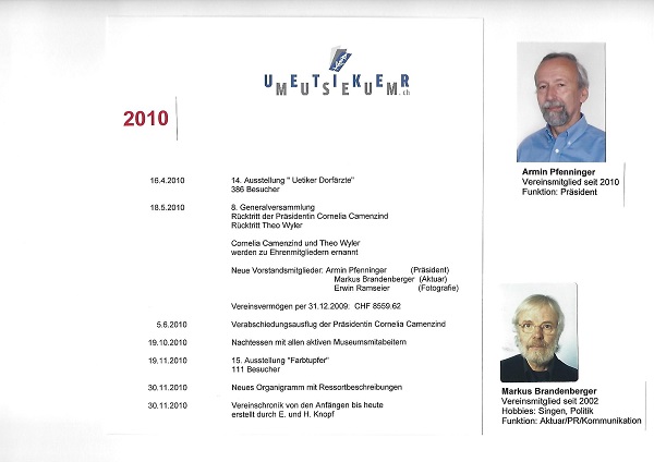 Chronologie Jahr 2010