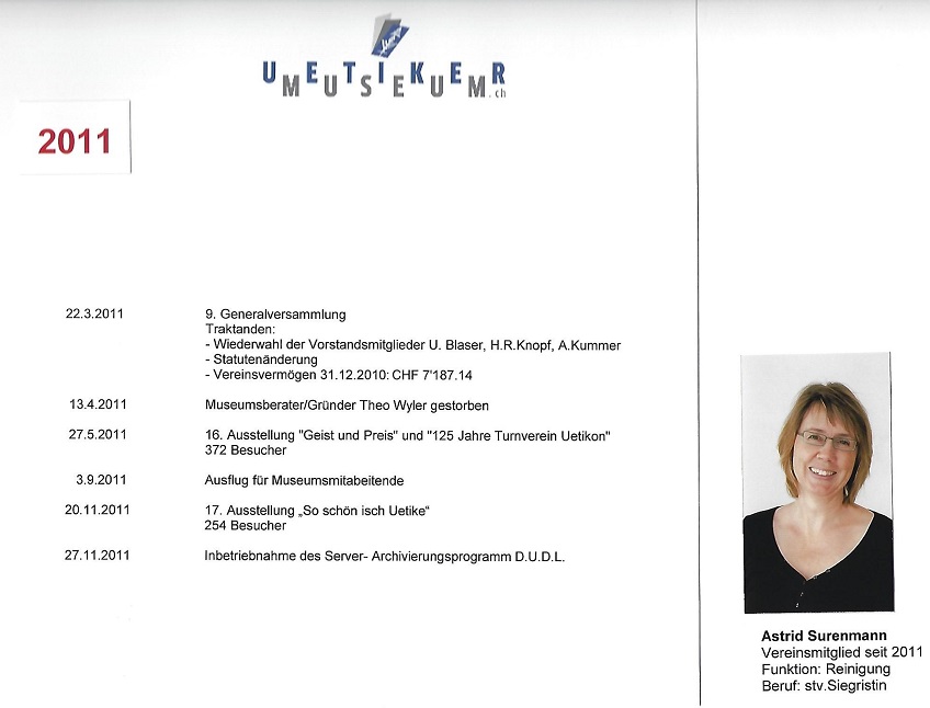 Chronologie Jahr 2011